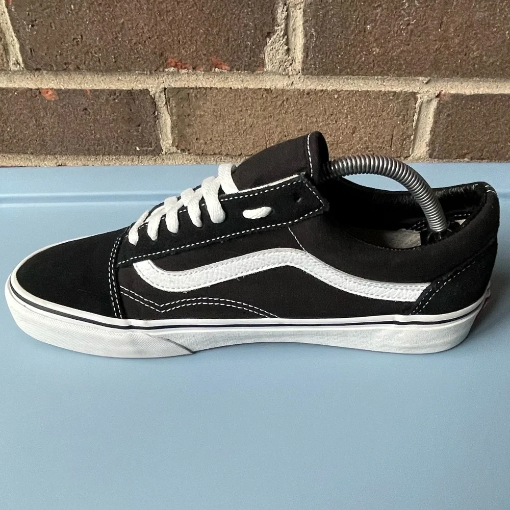 Vans Off The Wall Black And White Suede Sneakers - Picture 6 of 10